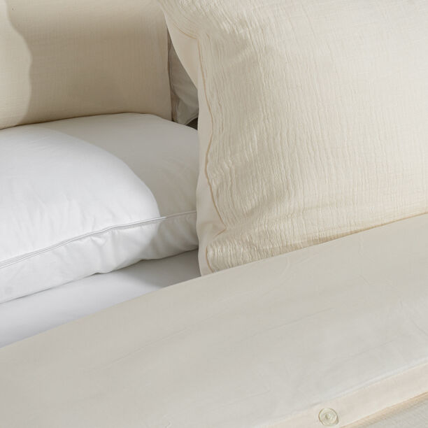 Boutique blanche cotton duvet set of 3pcs, beige, 220*260cm image number 3