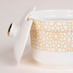 Zukhroof 28 Pieces Porcelain Tea And Coffee Set Othmani Yellow  image number 4