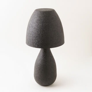 هومز مصباح طاولة من معدن وخشب، أسود 26*26*54سم