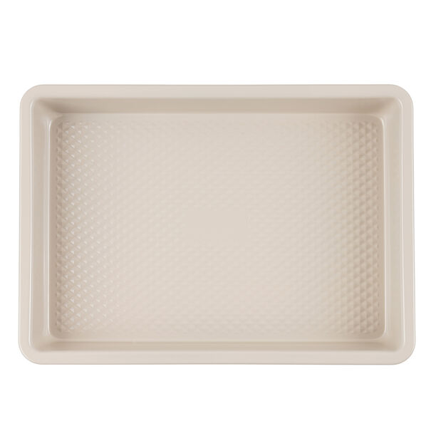 Alberto Beige Nonstick Small Roaster Pan, 35.2*25.1*5.1 Cm image number 3