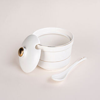Zukhroof 28Pc Porcelain Tc Set Thumanya White Serve 6