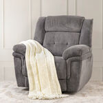 Bouble woven throw with lurex 130*170 cm beige image number 0