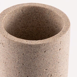 Homez resin huda vase 11.5*11.5*20cm, beige