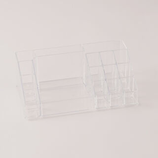 هومز منظم مستحضرات تجميل شفاف 22.3*12.7*8سم