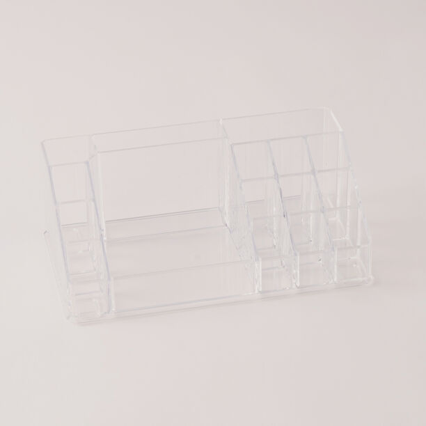 هومز منظم مستحضرات تجميل شفاف 22.3*12.7*8سم image number 0