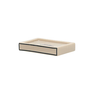 Homez beige and black cermic 3 pcs bath set