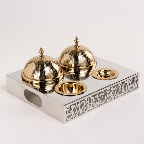 طقم صينية بأوعية تقديم image number 2