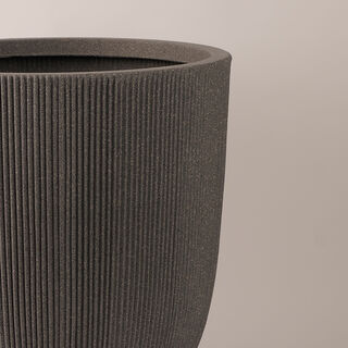 Homez Planter Ceramic Grey 37*37*37.5 Cm