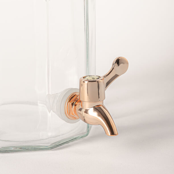 La Mesa 2 pcs glass juice dispensser with wooden base 3.1 L image number 4