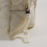 بنتولا حقيبة تخزين مكياج قماشية 16.5*8*13.5سم، أبيض image number 2