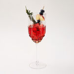 لاميسا 4 قطع كوب عصير زجاجي يدوي، لون عسلي، 400 مل image number 2