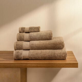 100% egyptian cotton hand towel, beige 50*100 cm