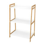 3 Tiers Bamboo Mdf Shelf White image number 0