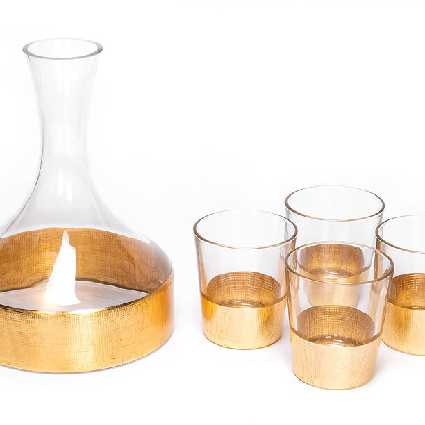 5 Pcs Glass Drink Set image number 0