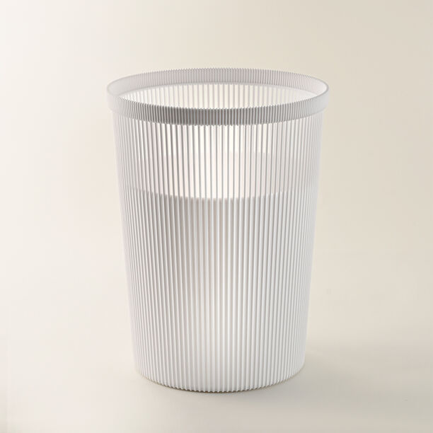 Homez Waste Bin 11.5L, White Dia 25Cm image number 0