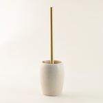 Homez Toilet Brush Holder With Stainless Steel Pole In Gold image number 0