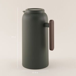 Dallaty Dark Green Plastic Thermos, 1L