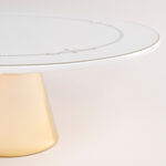 La Mesa white porcelain cake stand image number 3