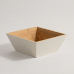 Alberto small bamboo salad bowl, beige 20*20*8cm image number 0