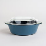 Alberto glass dark blue casserole with lid 2l image number 1