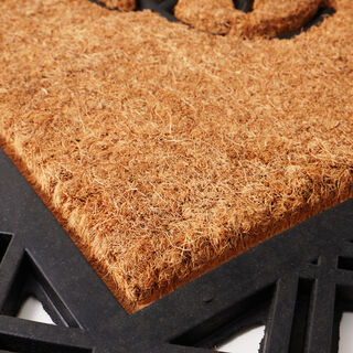 Homez welcome door mat, black