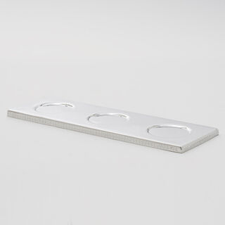 Pearl Collection Dallaty Nut Bowl Base Aluminum, Silver, 33.5*11.5*1cm