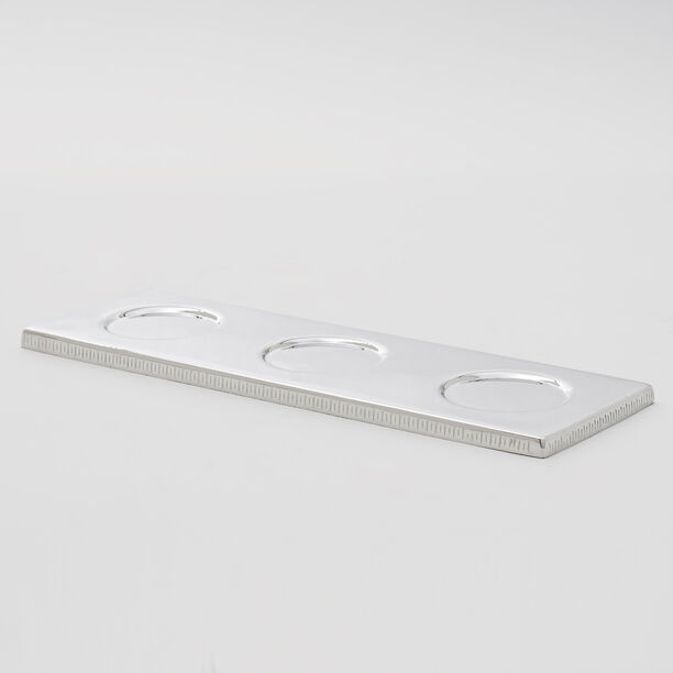 Pearl Collection Dallaty Nut Bowl Base Aluminum, Silver, 33.5*11.5*1cm image number 1