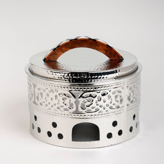 Food Warmer With Wood Knob