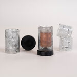 Dallaty glass with black patterns Tea and coffee cups set 18 pcs image number 0