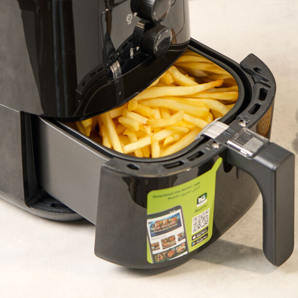 Philips, 1400 W, 4.1L black airfryer image number 8