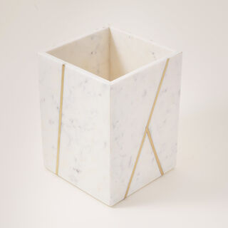 White Marble Waste Basket 19*19*25cm