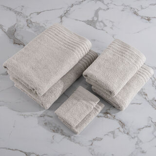 Boutique Blanche 6 Piece Gray Cotton Towel Set