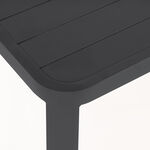Homez patio set 4pcs aluminum frame, olefin fabric cushions, black image number 4
