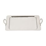 Steel With Wood Tray Rectangular Silver image number 3