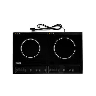 Princess Double Induction Cooker, 8 Power And Temperatur Levels, Auto Shutoff, 1400 Plus 2000 WattsPrincess Double Induction Cooker, 8 Power And Temperatur Levels, Auto Shutoff, 1400 Plus 2000 Watts