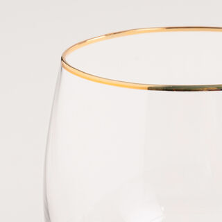 5 Pcs Round Decanter Set Gold Lid
