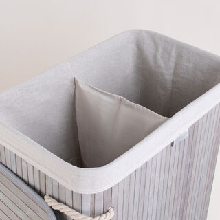 Bamboo Hamper Grey