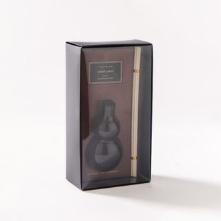 معطر زجاجي بعطر العود بني