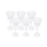 Rcr 6 Pieces Crystal Juice Goblets Adagio Red image number 1