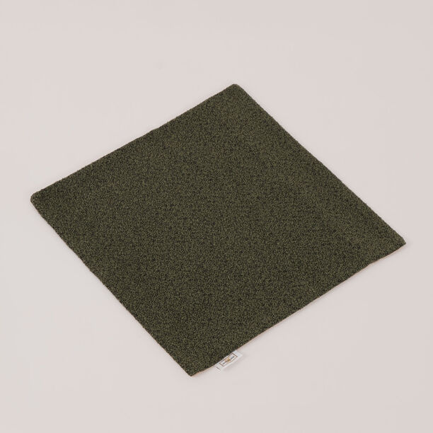 بوتيك بلانش غطاء وسادة بدون حشوة بتصميم بولي بوكليه 45*45سم، أخضر image number 2