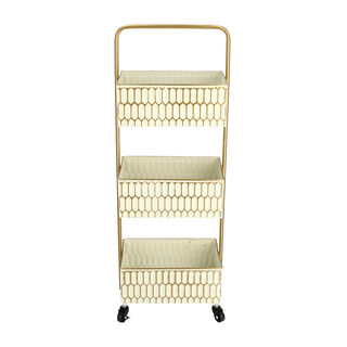 3Tiered Metal Square Serving Trolley