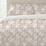 Cottage 6pcs boho geo comforter set king size 220*240cm image number 1