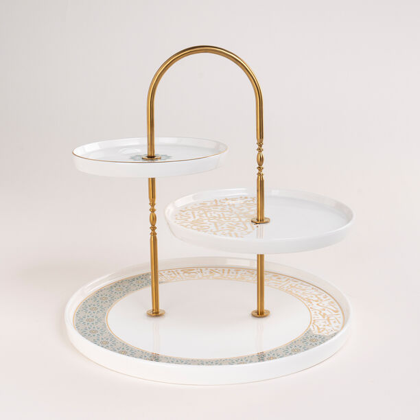 Misk Stainless Steel 3 Tier Serving Stand image number 0