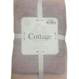 Towel 2 Pcs Purple Powder