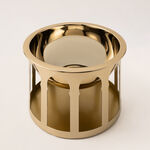 Qourb gold metal bowl 23*23*15 cm image number 2
