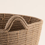 Homez jute storage basket woven 35*35*30cm, brown image number 2