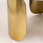 Marble Coffee Table With Gold Aluminum Base Dia 79*ht: 39 cm image number 3