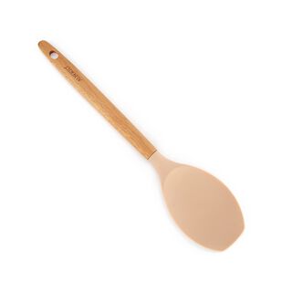 Alberto Silicone Spatula With Wooden Handle Pink Color