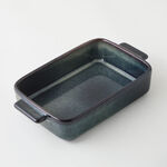 La Mesa stoneware oven to table 2pcs rectangular dish set, blue image number 6