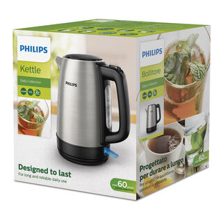 Philips Daily Metal Kettle, 2200W, 1.7L,Steel